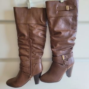 Rampage women round toe knee high riding boots size 6